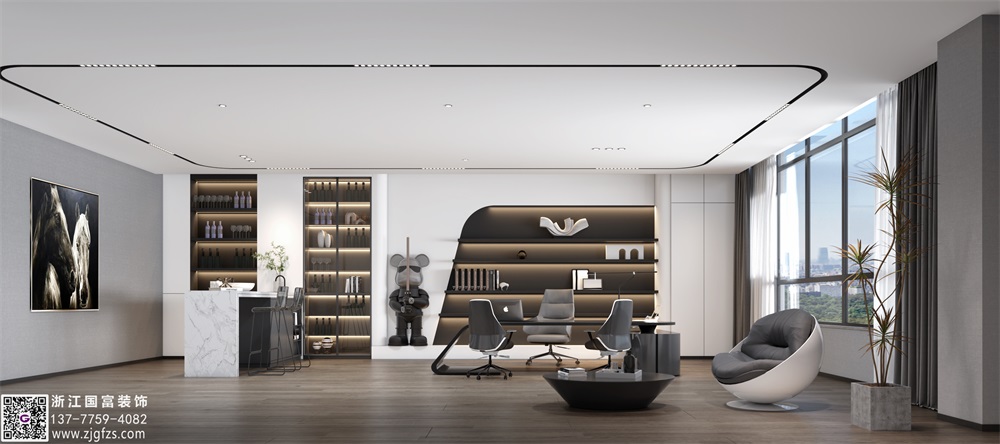 企業(yè)辦公室設(shè)計，高檔形象無需過多的裝飾